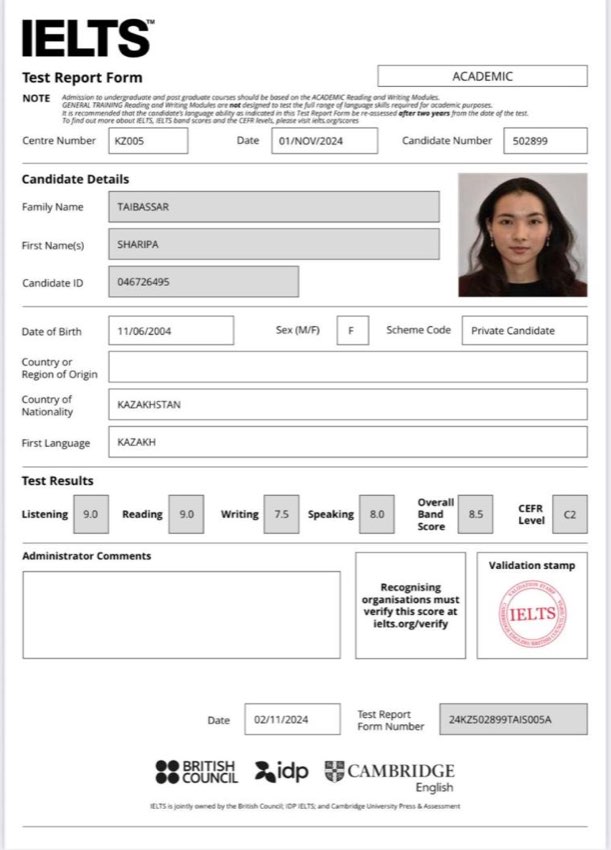 IELTS 8.5