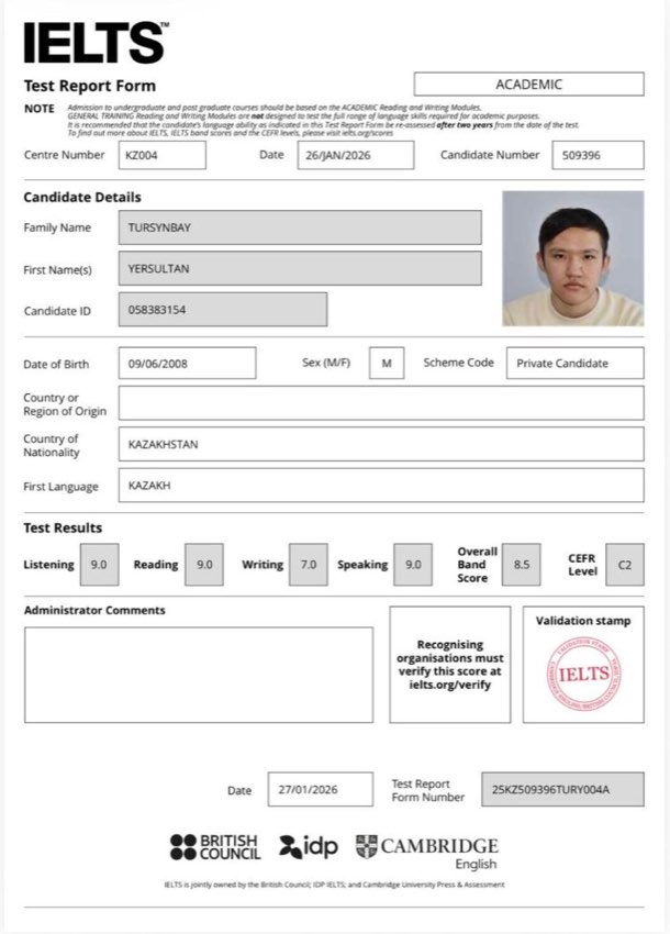 IELTS 8.5