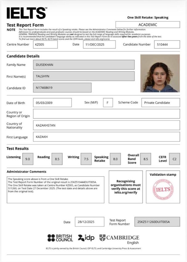 IELTS 8.5