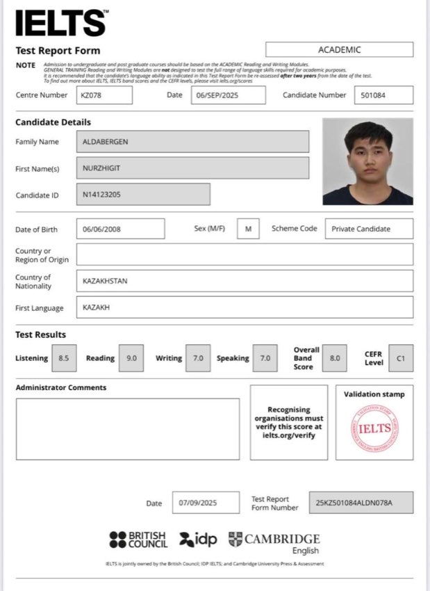 IELTS 8.0